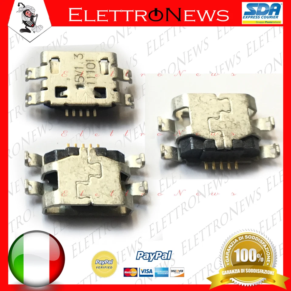 Connettore ricarica Micro usb Plug-in per Nokia Lumia 430 432 435 532 535 A053 - Immagine 1 di 1