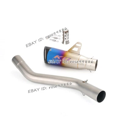 Silenciadores de tubo de escape de enlace medio antideslizantes para Kawasaki Ninja ZX6R ZX636 2009-2023 Foto 1 de 4