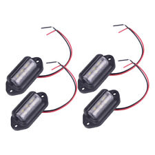 4x Waterproof 6 LED License Plate Light Car Boat Truck Trailer Step Lamp Durable
