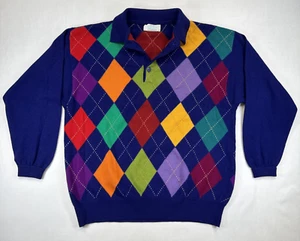 Suéter Argyle Multicolor United Colors of Benetton Para Hombre, Italia Talla 48 - Imagen 1 de 17