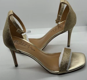 Wild Pair Womens Gold Glitter Stiletto Sandals BRAND NEW IN BOX US 11 Bethie 2 - Picture 1 of 5