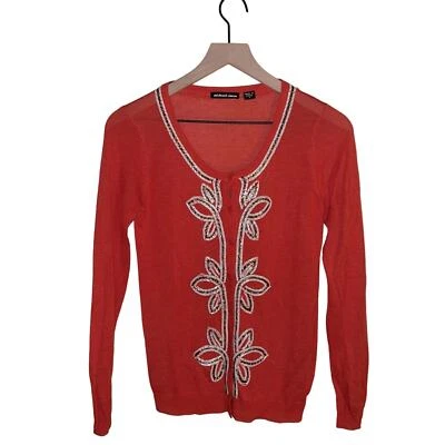 Cárdigan con cuentas vintage Michael Simon años 90 S Foto 1 de 4