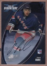 2002-03 BAP Signature Series Autographs #176 Pavel Bure SP AUTO - VAULT STAMP