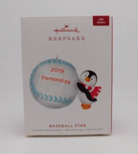 2019 Hallmark Ornament Baseball Star Pinguin - Bild 1 von 9