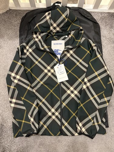 giacca conchiglia collo imbuto a quadri marca burberry prezzo consigliato £ 1589