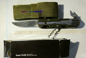 SHARP kit campeggio con custodia,coltello,forchetta,cucchiaio - Imagen 1 de 3