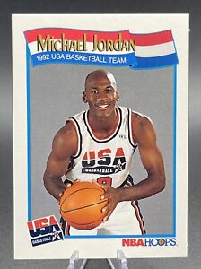 1991-92 NBA Hoops Basketball #579 MICHAEL JORDAN Team USA Dream Team GOAT Bulls