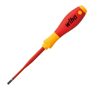 Wiha SoftFinish Electric slimFix Screwdriver Slotted 3.5mm x 100 1000V | 35446 - Picture 1 of 3