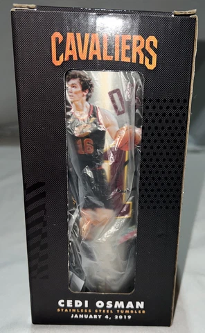 Cedi Osman Stainless Steel Tumbler SGA Cavaliers Jan. 4, 2019 ~ NIB Cover