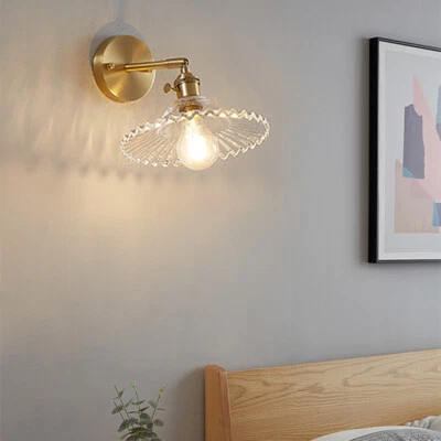 Home Indoor Wall Light Glass Wall Sconce Hallway Wall Lighting Bedroom Wall Lamp - Image 1 of 4