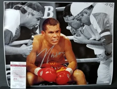 JULIO CESAR CHAVEZ Signed Autograph Boxing Legend 16x20 photo. WITNESS JSA - Image 1 of 4