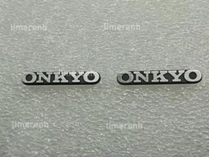 2 piezas ONKYO Altavoz Logo Placa de identificación Insignia Pieza de repuesto 32 mm X 5,5 mm - Imagen 1 de 5