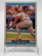 1991 LEAF DONRUSS #537 BILLY HATCHER CINCINNATI REDS Baseball Card