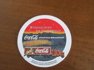 Coca-Cola Bierdeckel Weihnachtstruck Truck Germany Christmas coaster - Bild 1 von 2