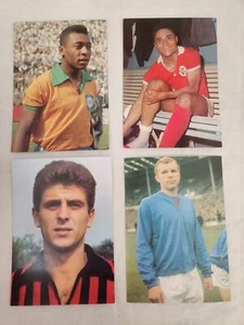 1966 Aral Fussball World Cup Postcards Pele, Eusebio, Gianni Rivera, Bobby Moore - Picture 1 of 9