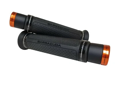 Suzuki GSX1250FA Barracuda Grips Ring Black + Orange B-Lux Bar Ends - Image 1 of 3