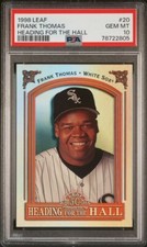 PSA 10 1995 Leaf #1 Frank Thomas Heading for the Hall /3500 Chicago HOF POP 12