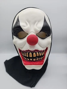 Máscara de payaso extremo vintage espuma con capucha espíritu Halloween se adapta a la mayoría de los adultos - Imagen 1 de 4