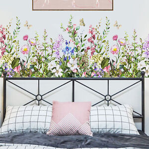 66cm Art Flower Wall Stickers Vinyl Art Decals Living Room Bedroom Decor Mural
