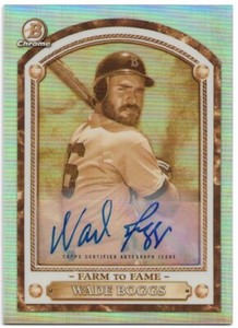 2020 Bowman Chrome Farm To Fame WADE BOGGS Auto