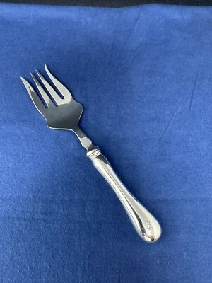 BIRKS СТЕРЛИНГОВАЯ СТАРАЯ АНГЛИЙСКАЯ ВИЛКА ДЛЯ ХОЛОДНОГО МЯСА HH МОНО S - Изображение 1 из 4