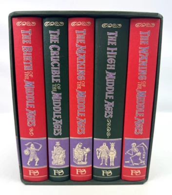The Story of the Middle Ages 5 Volume Box Set Folio Society w/ Slipcase HC 1998 - Image 1 of 4