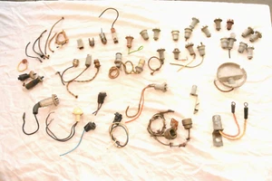 Vintage 1940s 50s 60s OEM Dashboard Bulb Holder Switch Lead Terminal Lot - Picture 1 of 8