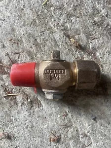3/4" Mueller 300 Ball Corporation Valve Taper x Male Ips With Copper Compressio - Picture 1 of 1