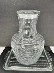 Anchor Hocking Glass Beehive Water Pitcher Lid Pyrex 303-C refrigerator Vintage - Picture 1 of 11