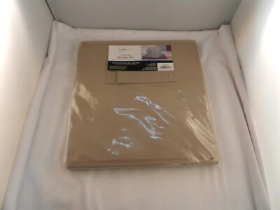 MAINSTAYS COLLAPSIBLE BROWN STORAGE BIN 10.5" X 10.5" X 11" "NEW" - Image 1 of 4