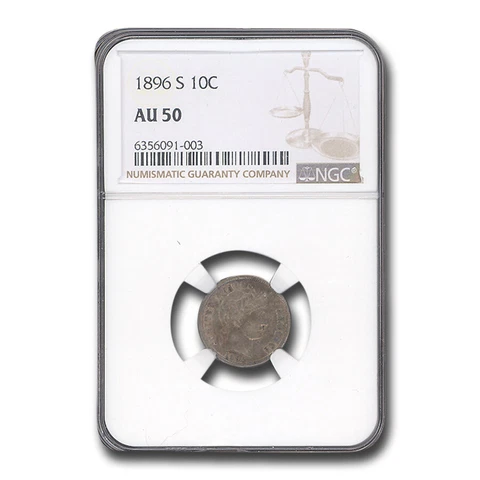 1896-S Barber Dime AU-50 NGC - SKU#280789 Cover