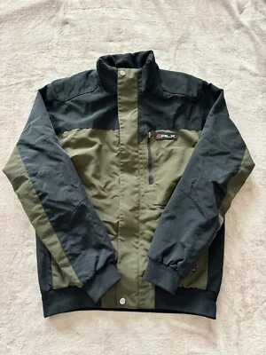 Куртка мужская RLX Ralph Lauren пальто на молнии черная зеленая универсальная верхняя одежда размер M  - Изображение 1 из 4