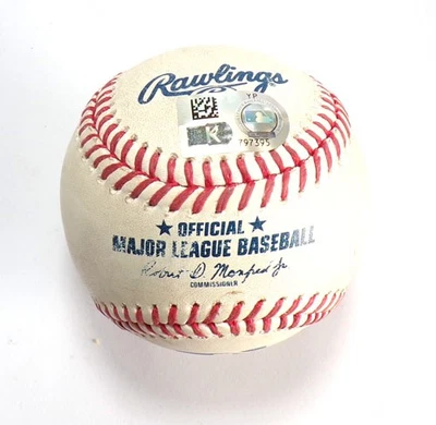 9-18-24 D-Backs @ Rockies Game-Used Baseball Gabriel Moreno/Jeff Criswell COA - Image 1 of 3