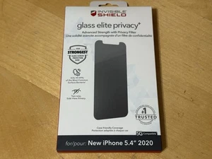 ZAGG Glass Elite+ Privacy Screen Protector - iPhone 12 mini & 13 mini - Picture 1 of 3