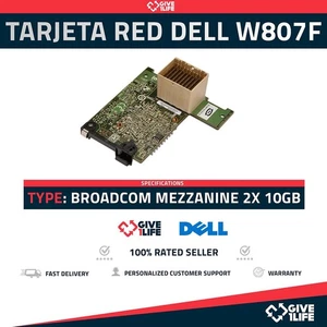 DELL W807F BROADCOM MEZZANINE 2x 10GB PCI TARJETA DE RED PARA BLADES - Picture 1 of 6