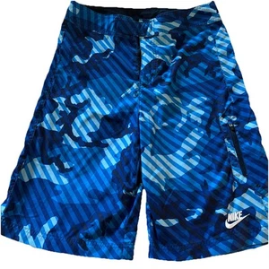 Nike Youth Print Swim Shorts Blue Extra Large 16 - Picture 1 of 5