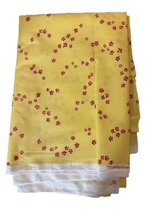 Yellow Quilting Fabric Small Red Floral Jillily/Henry Glass 1.4 Yds 52”x45” - Picture 1 of 3
