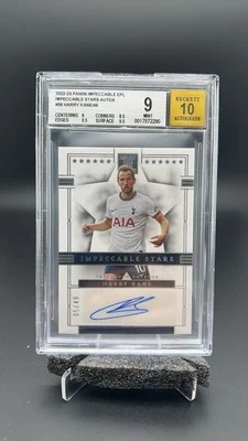 2022-23 Panini Impeccable Harry Kane Stars Auto /49 BGS 9/10 #9675 RH - Image 1 of 2