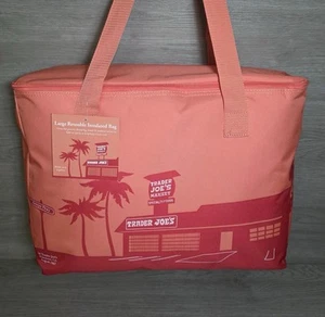 Limited Edition TRADER JOE'S 🍑Peach🍑 Large INSULATED Bag - Picture 1 of 6
