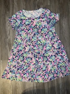 Abito Lilly Pulitzer Jodee in Oyster Bay Navy visto e gregge TG XXL LEGGI - Foto 1 di 12