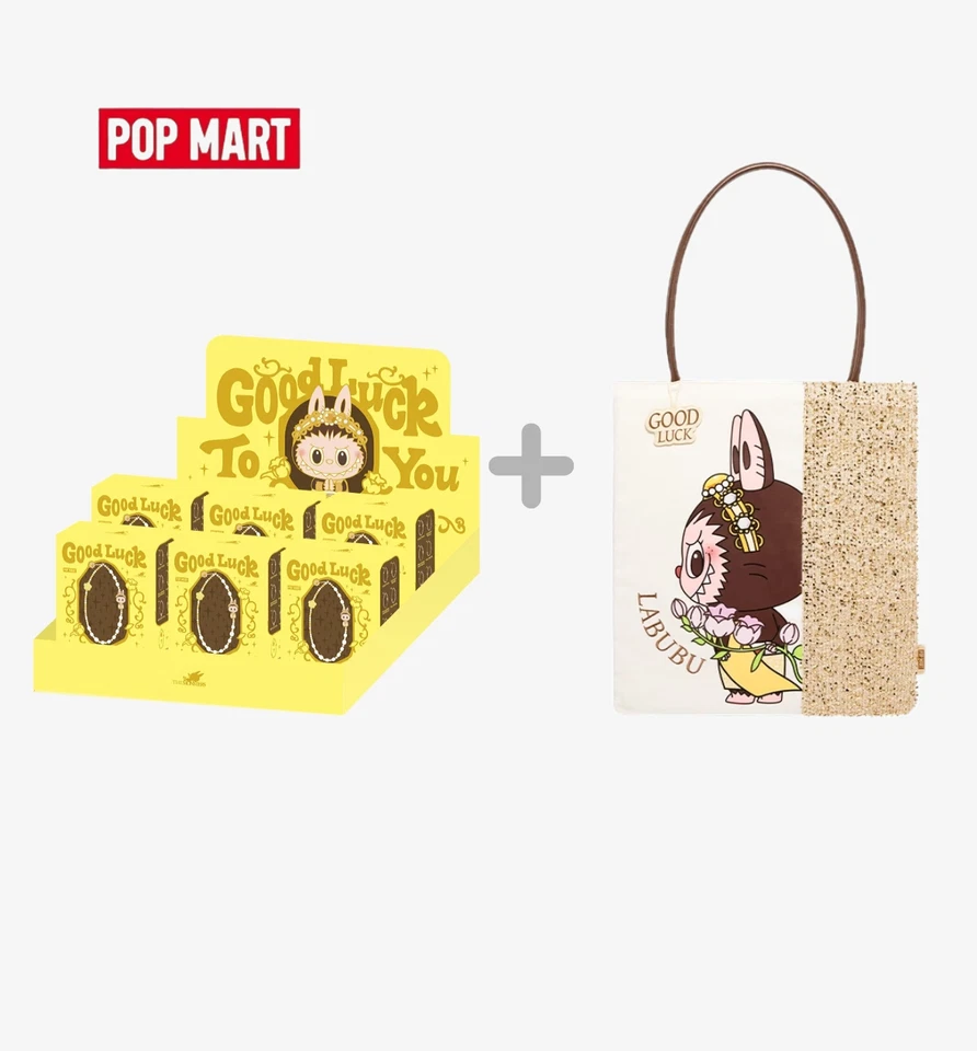 Pop Mart El Monstruo Buena Suerte a Ti-Teléfono Charm Whoe Set + Bolsa de Lona 1 Foto 1 de 4
