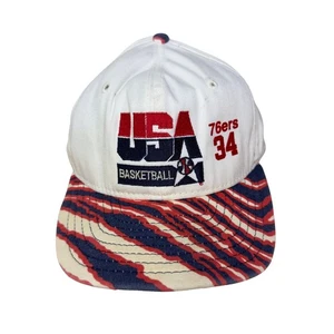 Vintage USA Basketball Dream Team Charles Barkley 34 Olympics Hat Snapback Cap - Picture 1 of 14