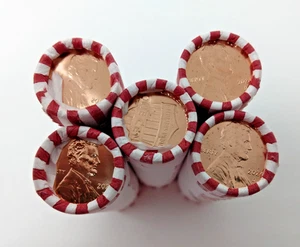 2024D Lincoln Shield Cent BU Rolls (lot 5) Loomis - Picture 1 of 2
