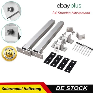 Aufständerung (Paar) Solarmodul Halterung Balkonkraftwerk Flachdach Trapezblech~ - Bild 1 von 12