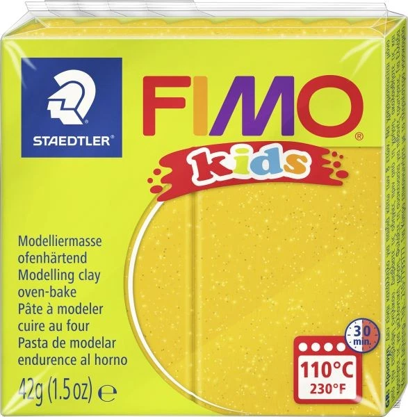 Fimo Kids Modelliermasse glitter gold  Knet- & Modelliermaterial - Bild 1 von 1