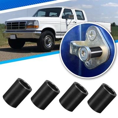 4x Door Latch Striker Bushing For Ford F150 F250 F350 1980-1996 for Bronco Black - Imagem 1 de 4