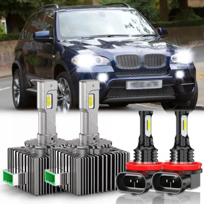 Пара для BMW X5 2007 2008-2017 Faro светодиодный blanco alto-bajo + luces antiniebla светодиодный - Изображение 1 из 4