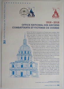 Document Philatélique 1er Jour : 24 2016 - Anciens combattants et victimes - Picture 1 of 1