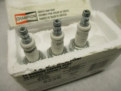J6C 823S Champion Spark Plug Set 3 for Mercury Eska Outboards Chevrolet Buick - Image 1 of 4
