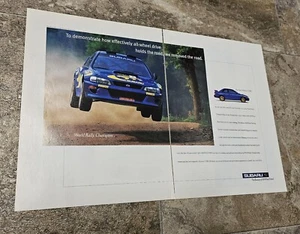 1997 Subaru Impreza 2.5 RS WRC Rally Print Ad Magazine Advertisement - Picture 1 of 4